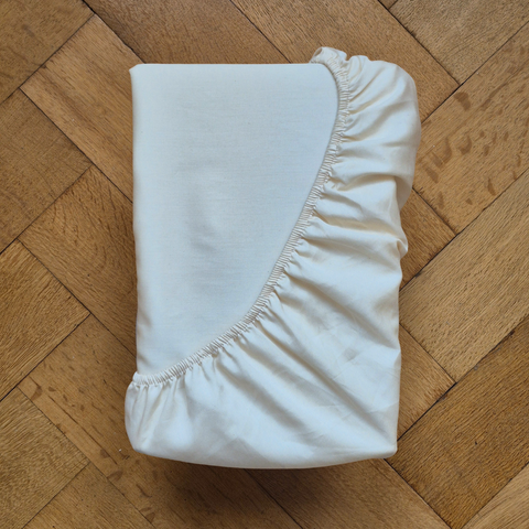 drap housse, coton non blanchi, matelas